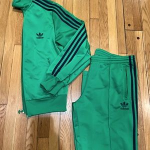 Adidas Gucci green track suit